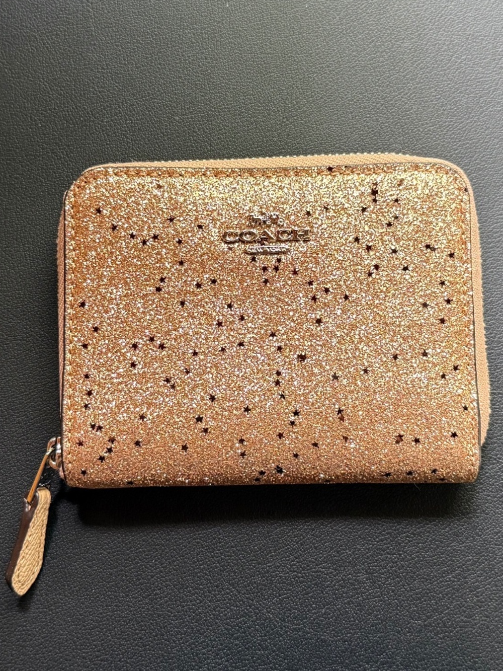 Coach Glitter Collection Small Zippered Wallet